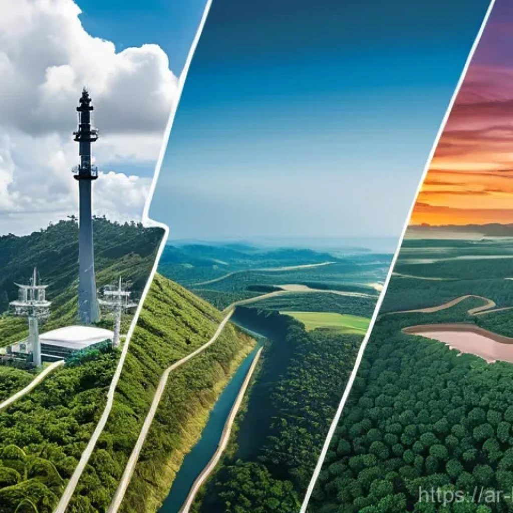 브루나이의 전기 및 에너지 공급 - Here are three image prompts in English, detailing various aspects of Brunei's energy transformation...