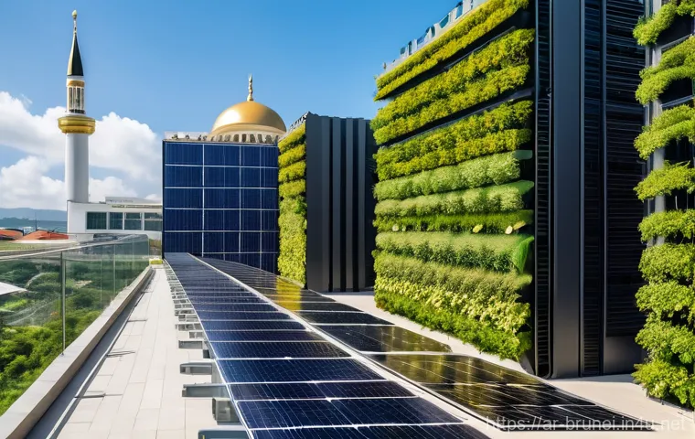 브루나이의 전기 및 에너지 공급 - Image Prompt 1: "Brunei's Green Horizon"** 브루나이의 전기 및 에너지 공급 - Image Prompt 1: "Brunei's Green Horizon"**