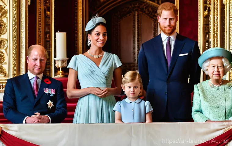 브루나이 왕실의 영향력 - Here are three image prompts in English, designed to be detailed, appropriate for a 15-year-old audi...