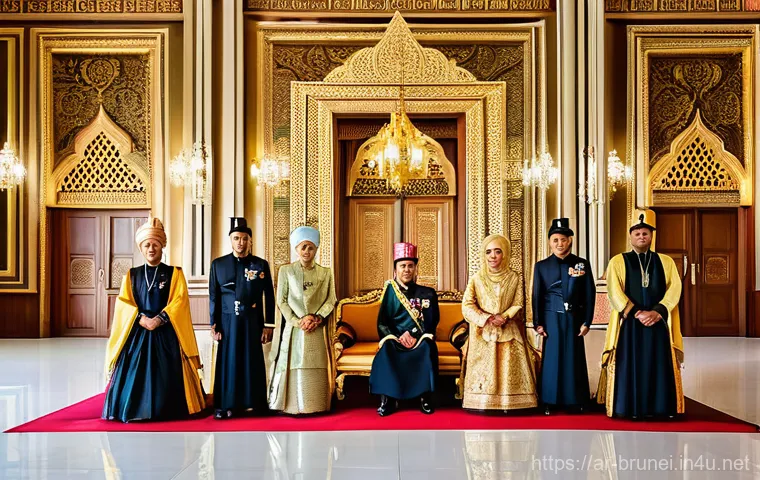 브루나이 왕실의 영향력 - Image Prompt 1: The Royal Family and National Identity**