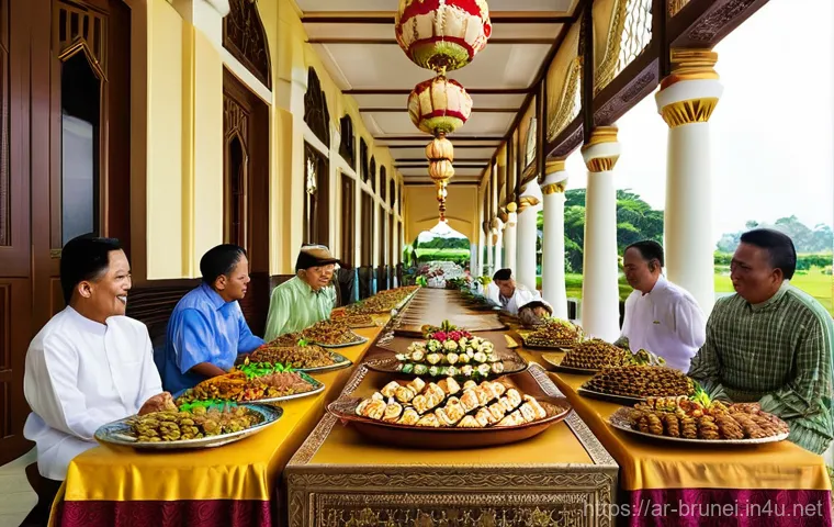 브루나이 전통 축제 - **Prompt:** "A majestic scene of Brunei's National Day celebration in Bandar Seri Begawan. The Omar ... 브루나이 전통 축제 - **Prompt:** "A majestic scene of Brunei's National Day celebration in Bandar Seri Begawan. The Omar ...